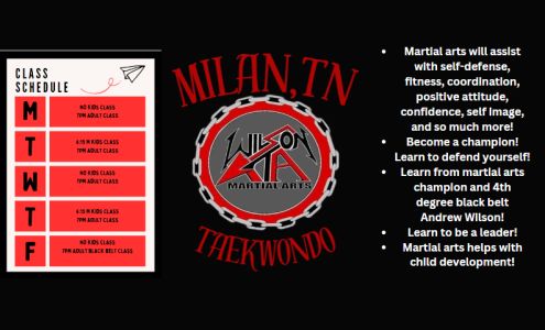 Wilson Athletic Training and Martial Arts 1055 Jones Blvd, Milan Tennessee 38358