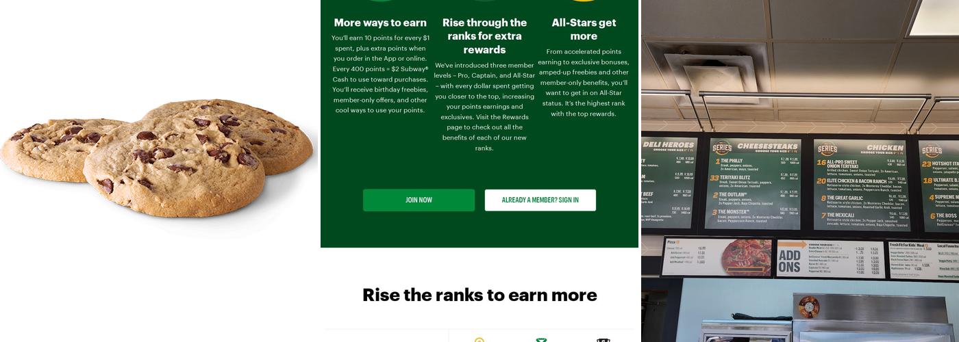 Subway Menu
