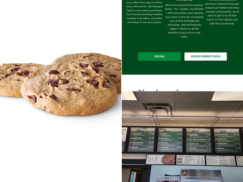 Subway Menu