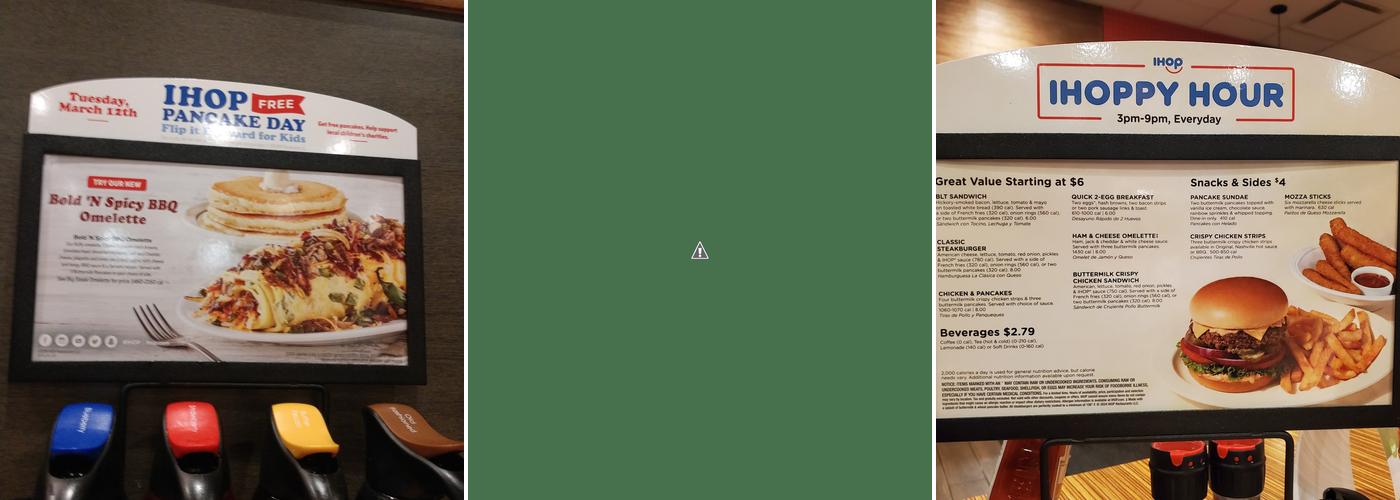 IHOP Menu