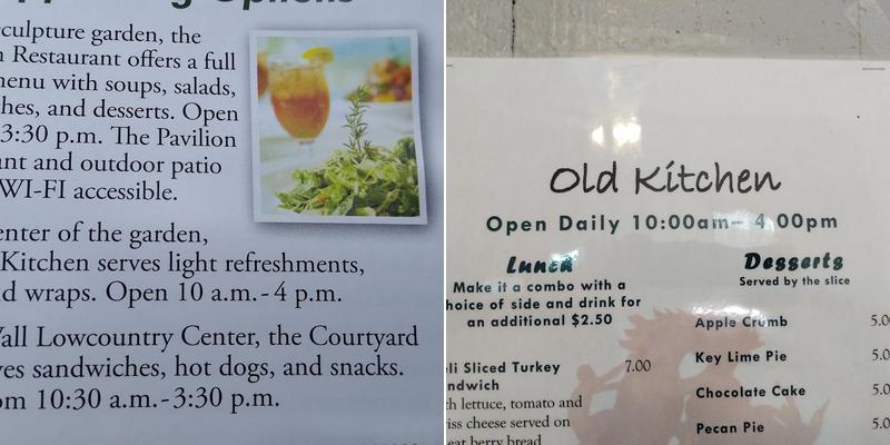 Old Kitchen Menu