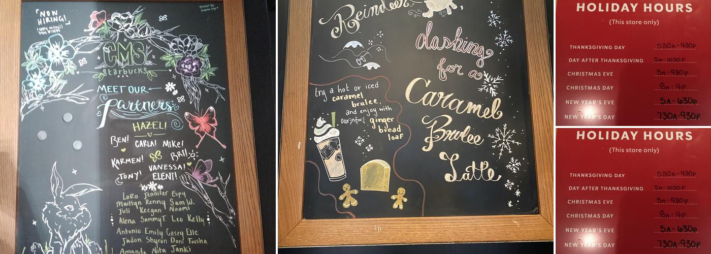 Starbucks Menu