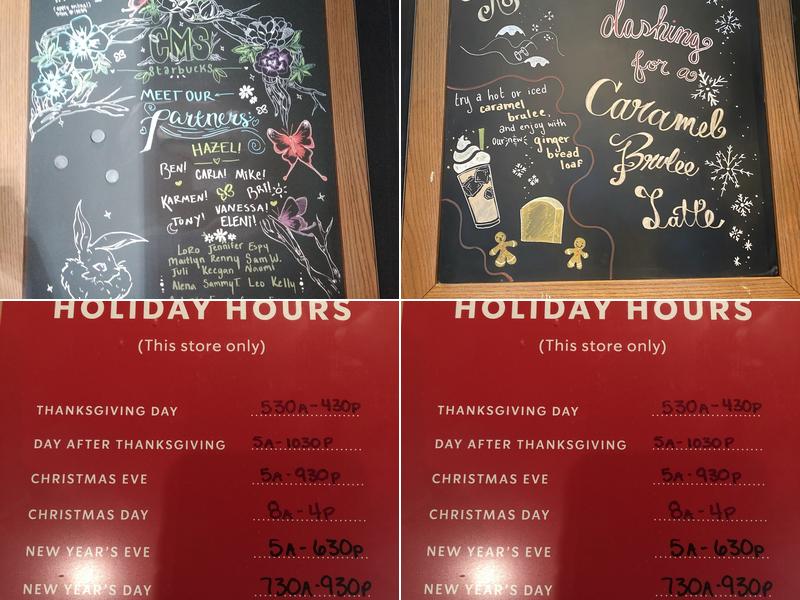 Starbucks Menu