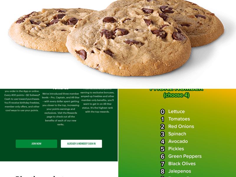 Subway Menu