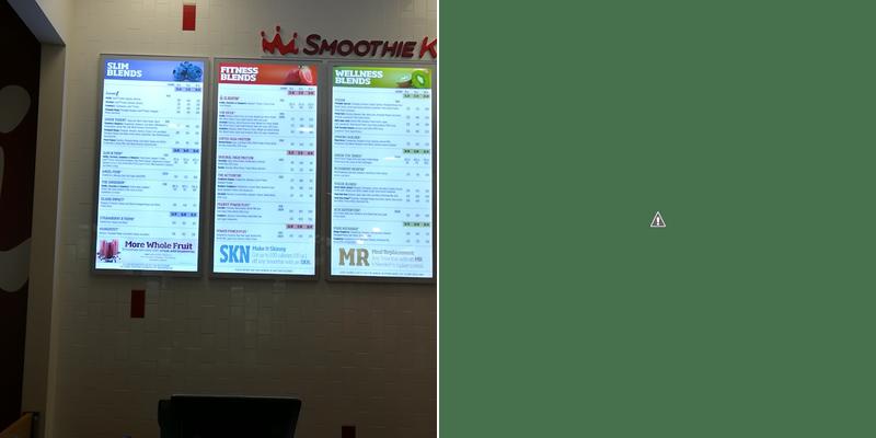 Smoothie King Menu
