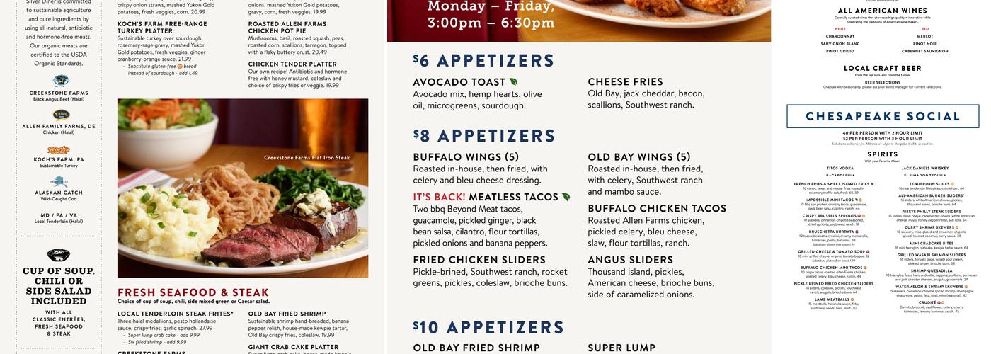 Silver Diner Menu