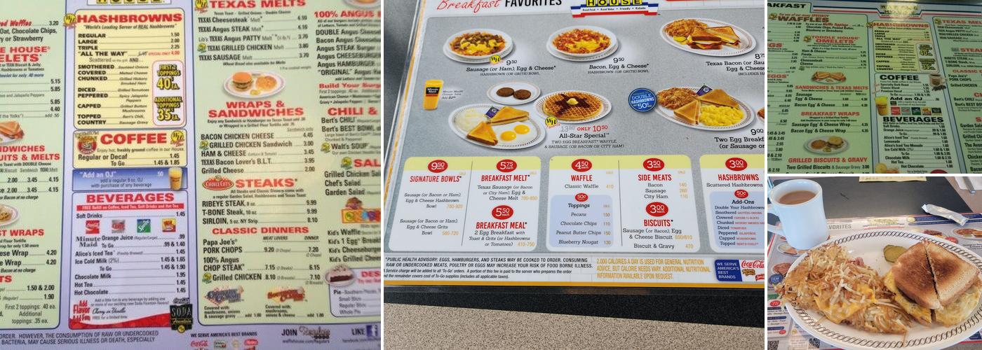 Waffle House Menu