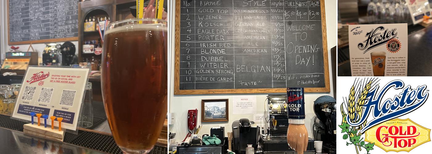 Hoster Brewing Co Menu
