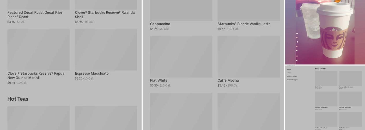 Starbucks Menu