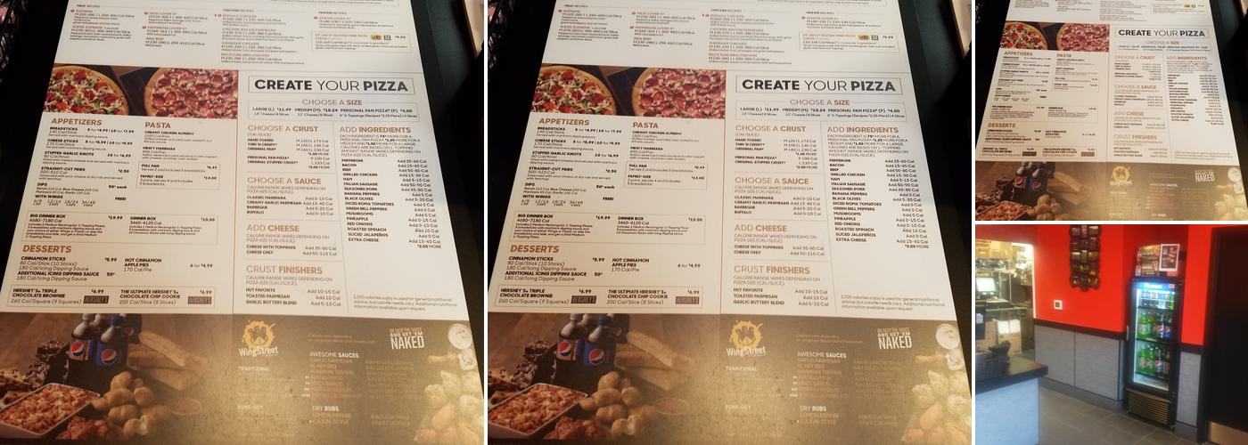 Pizza Hut Menu