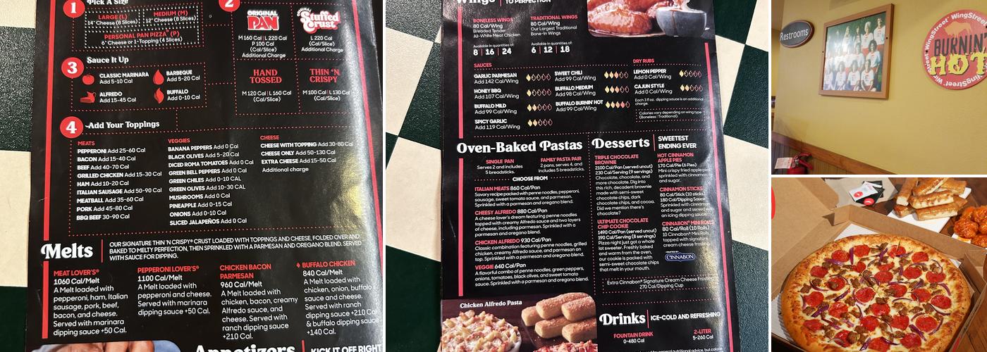 Pizza Hut Menu