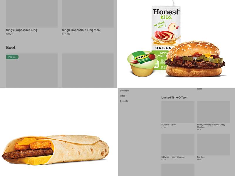 Burger King Menu