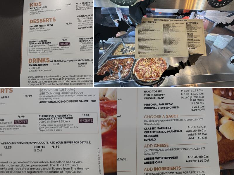 Pizza Hut Menu