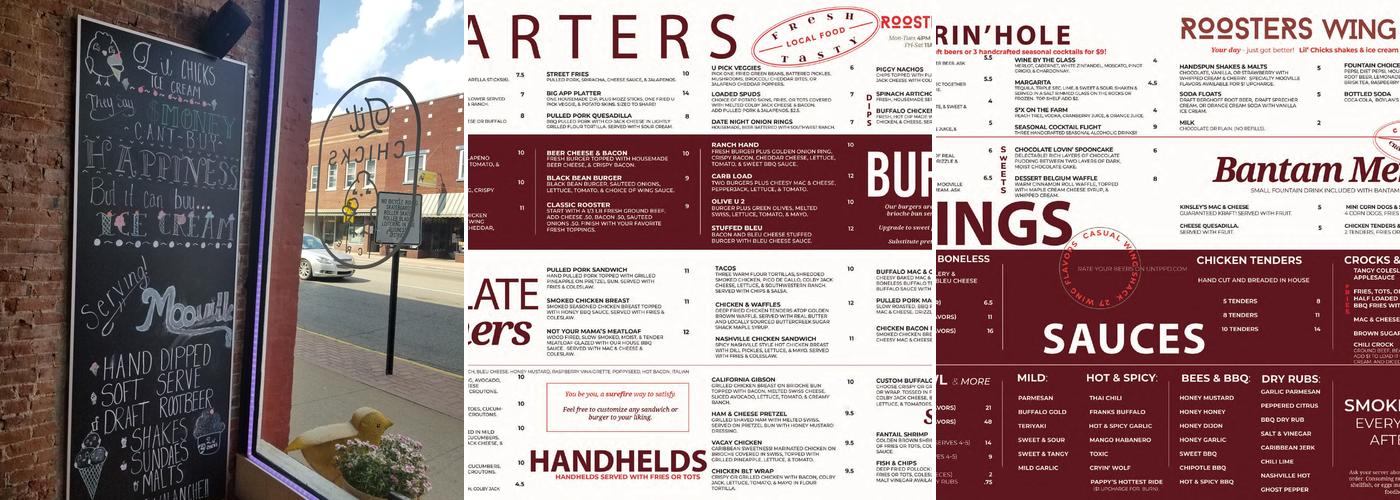 Lil Chicks Menu