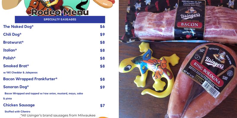 Mutts Premium Hot Dogs and Sausages Menu