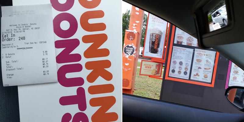 Dunkin' Menu
