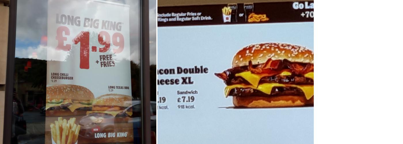 Burger King Menu