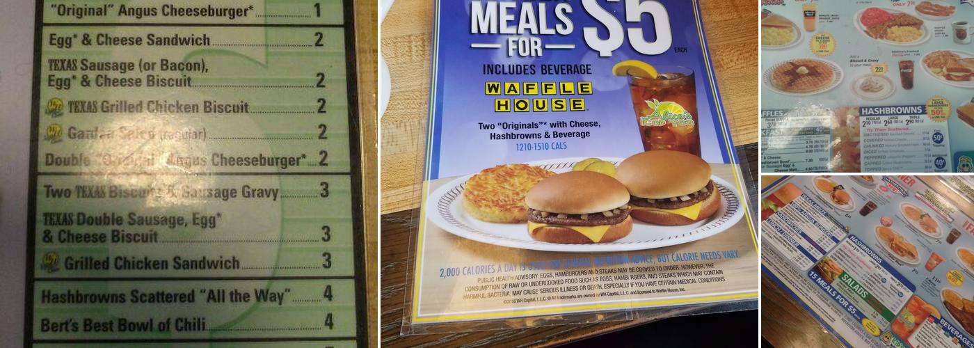 Waffle House Menu