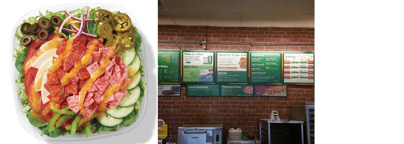 Subway Menu