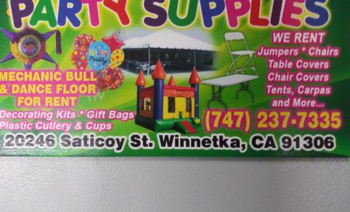 Nana's Party Supplies 20246 Saticoy St, Winnetka California 91306
