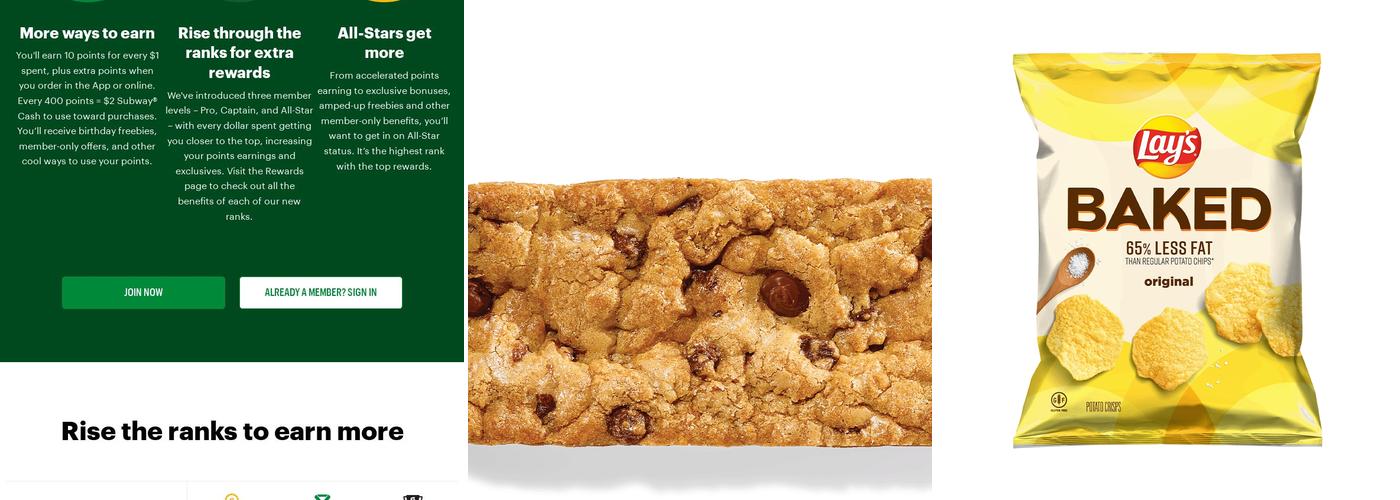 Subway Menu