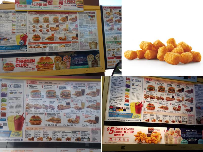 Sonic Drive-In Menu