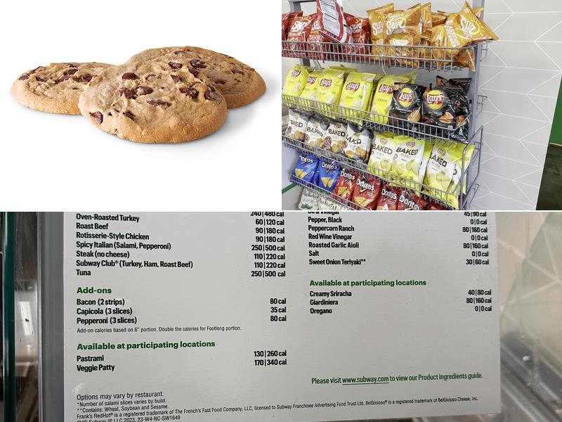 Subway Menu