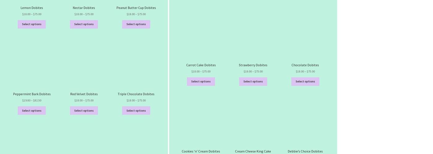 Debbie Does Doberge Menu