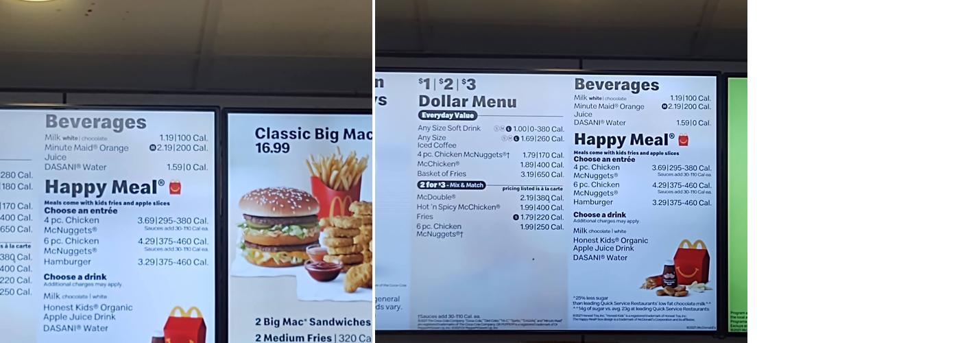 McDonald's Menu