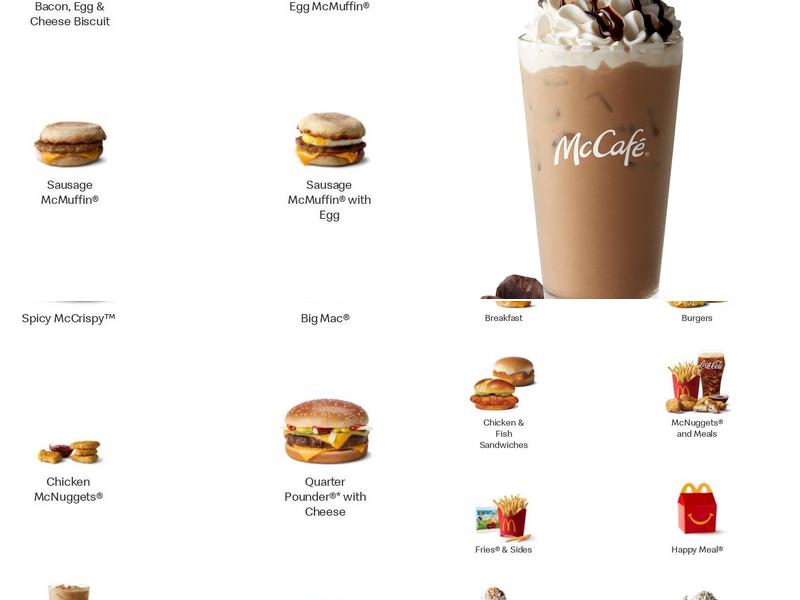McDonald's Menu