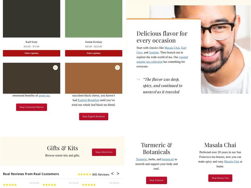 Samovar Tea Shop & Tasting Room Menu