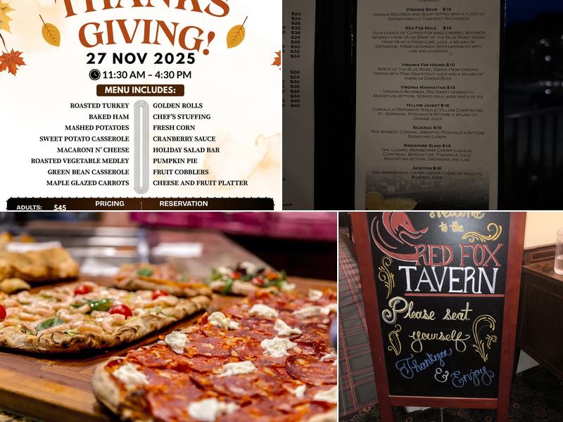 Red Fox Tavern Menu