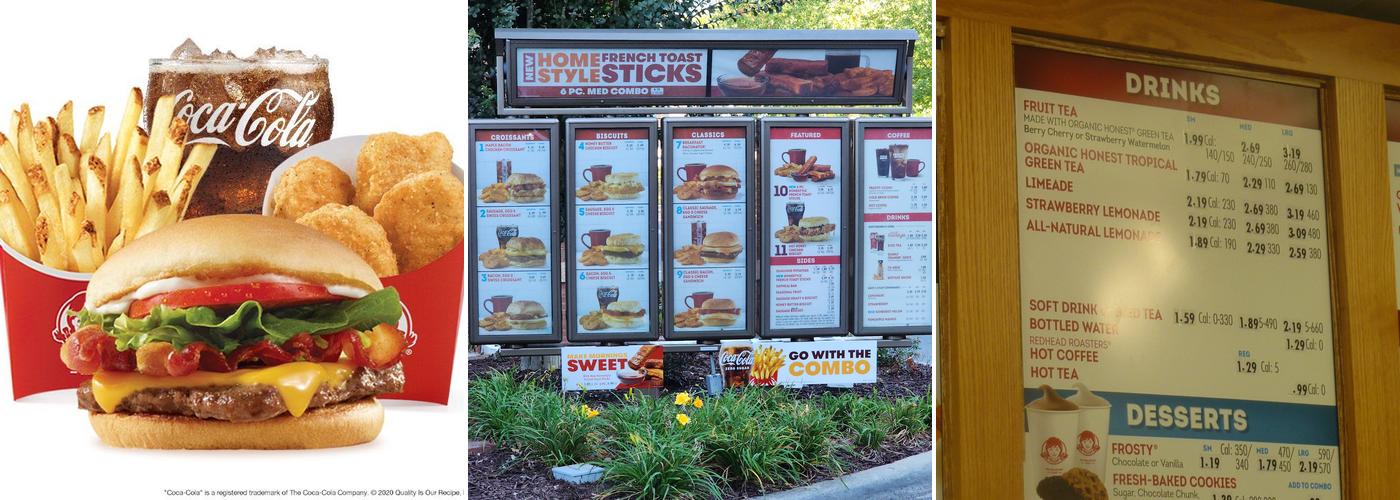 Wendy's Menu