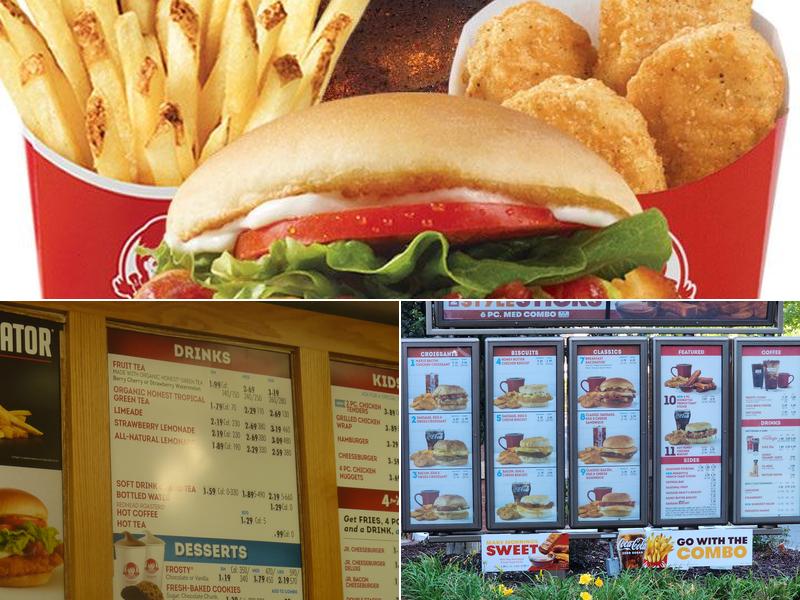 Wendy's Menu