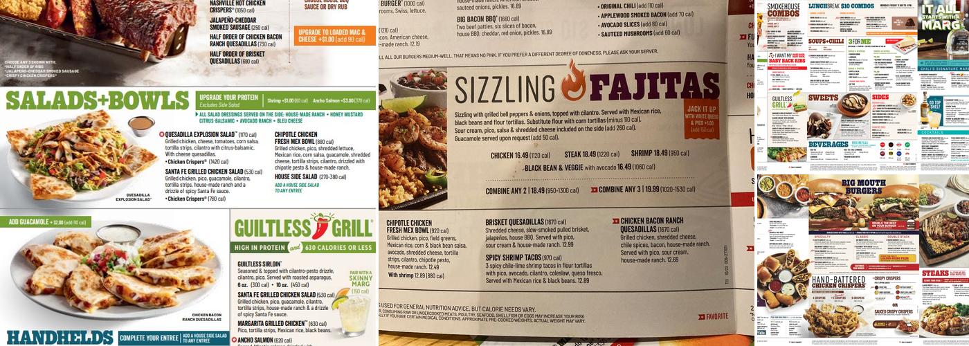 Chili's Grill & Bar Menu