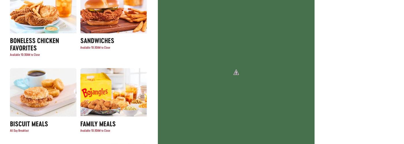 Bojangles Menu