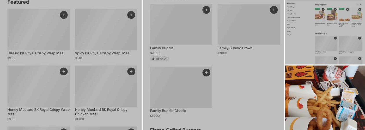 Burger King Menu
