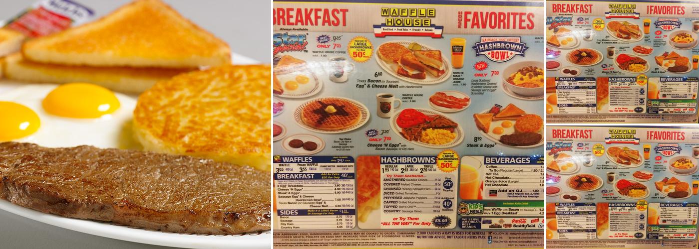 Waffle House Menu