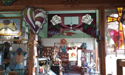 Hand of Man Stained Glass