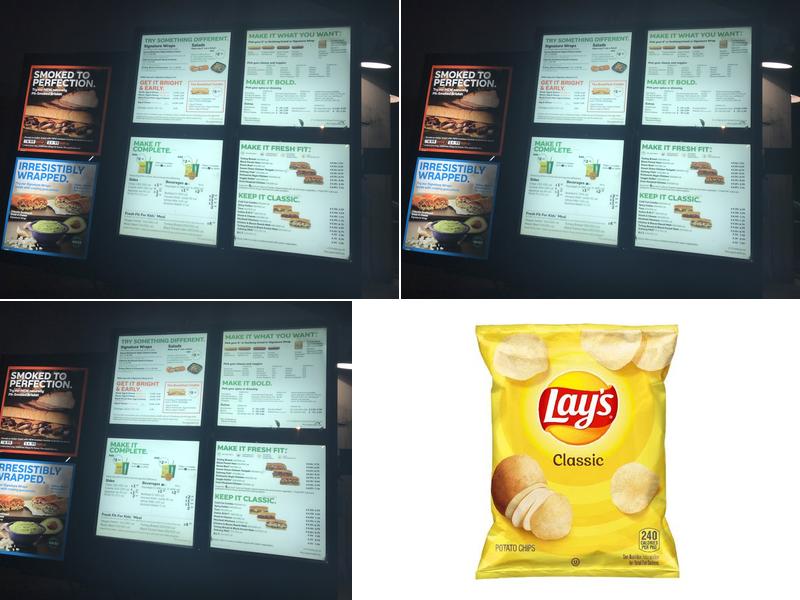 Subway Menu
