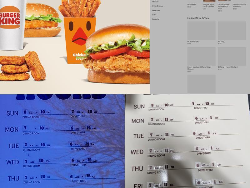 Burger King Menu