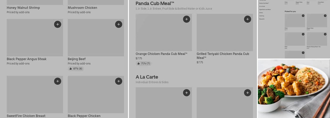 Panda Express Menu