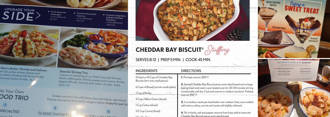 Red Lobster Menu