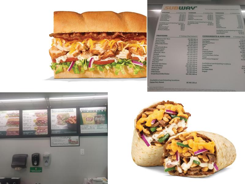 Subway Menu