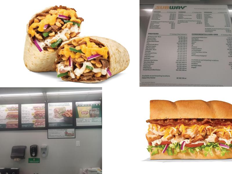 Subway Menu