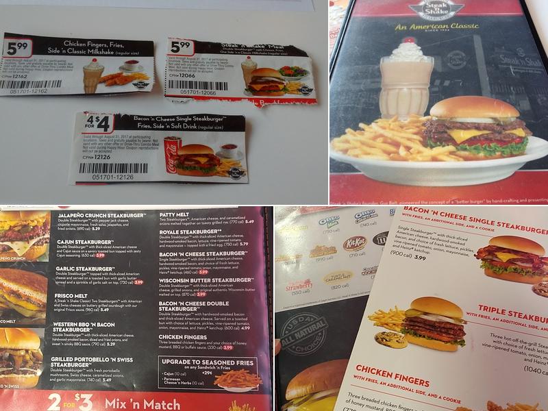 Steak 'n Shake Menu