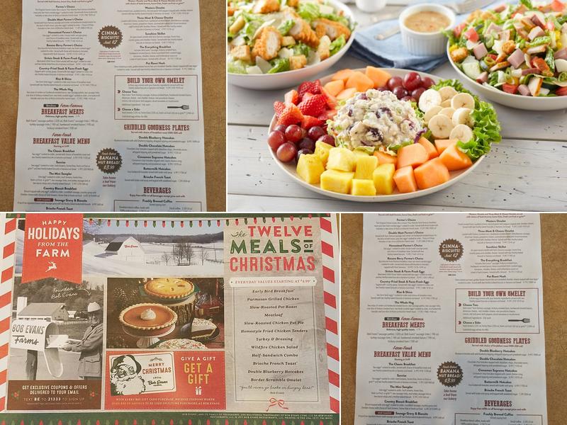 Bob Evans Menu