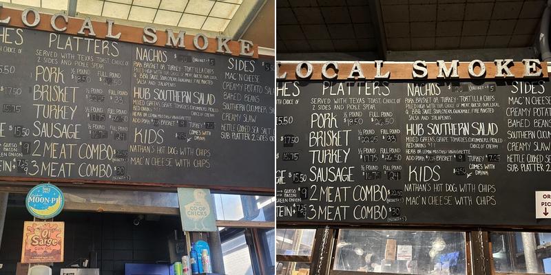 Local smoke Menu