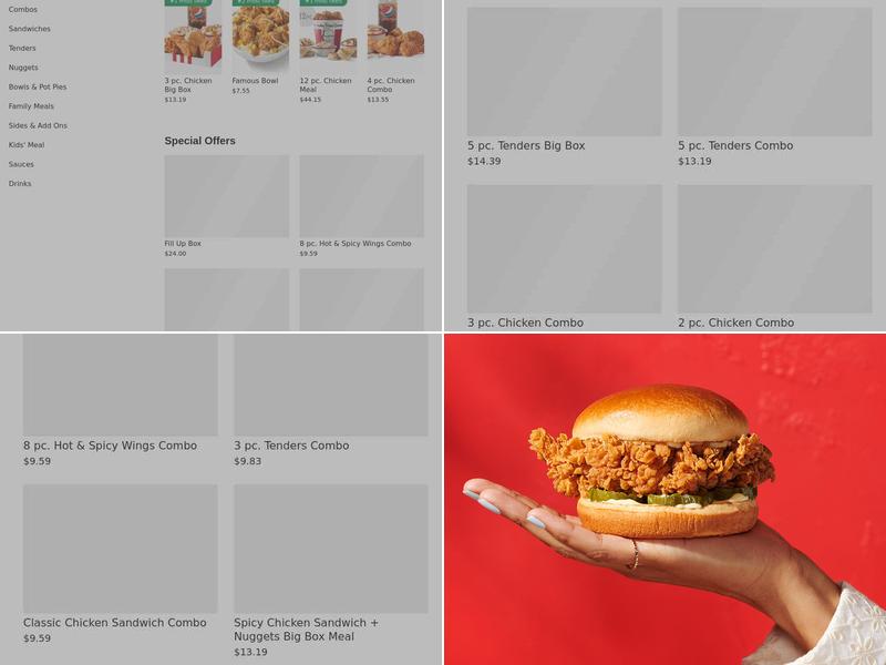 KFC Menu
