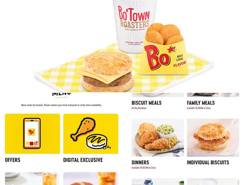 Bojangles Menu